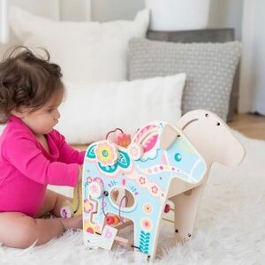 Manhattan Toy Playful Pony Wooden Toddler Activity Center , 18 x 9 x 13 inches